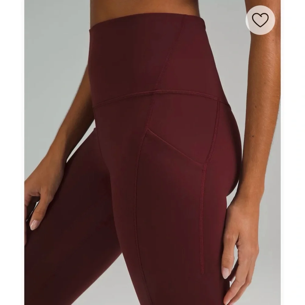 Lululemon Align High-Rise Pant Pocket Legging Women Red Merlot‎ 0 $128